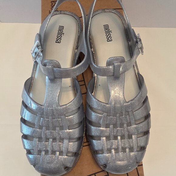 Melissa Possession Shiny Jelly Sandals – Women's Size 7 (Pre-Loved) - Picture 1 of 6